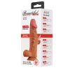 Dildo realistyczne Baile BURAQ zakrzywione super miękkie TPR 24 cm