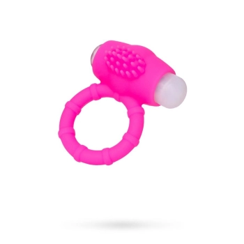 Silikonowy pierścień wibrujący AToys Nevy różowy 2.5 cm