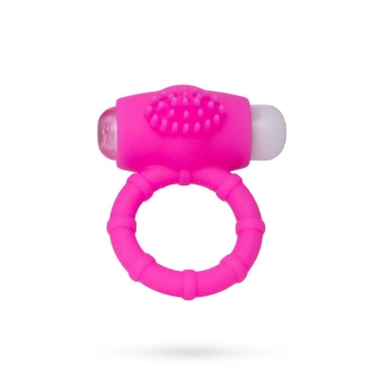Silikonowy pierścień wibrujący AToys Nevy różowy 2.5 cm