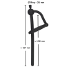 Penis plug silikonowy Penisplug z zatyczką 12,7 cm
