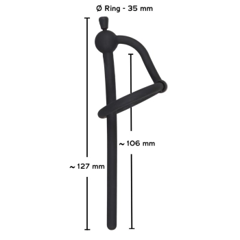 Penis plug silikonowy Penisplug z zatyczką 12,7 cm