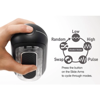 Masturbator Tenga Zero Flip Gravity z wibracją 18 cm