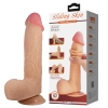 Dildo realistyczne Baile z przesuwaną skórą cieliste 23 cm przyssawka