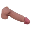 Dildo realistyczne Baile z przesuwaną skórą giętkie 22 cm przyssawka