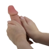 Dildo realistyczne Baile Sliding Skin 21 cm przyssawkowe giętkie TPR