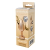 Korek analny Gleaming Love matowy złoty aluminiowy 9,5 cm