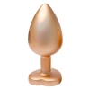 Korek analny Gleaming Love matowy złoty aluminiowy 9,5 cm