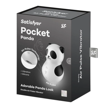 Stymulator łechtaczki Satisfyer Pocket Panda falami ciśnienia