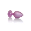 Stalowy korek analny z diamentem różowy HeavyFun 9 cm