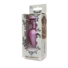 Stalowy korek analny z diamentem różowy HeavyFun 9 cm
