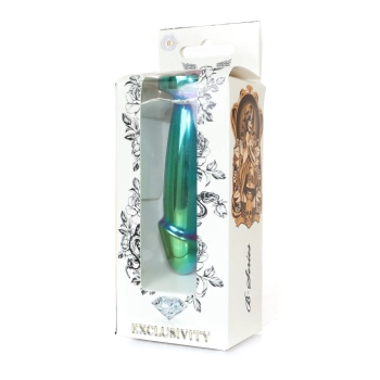 Stalowy korek analny penis z diamentem HeavyFun 10 cm