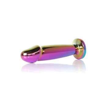 Stalowy korek analny penis z diamentem HeavyFun 12 cm