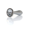Plug-Jewellery Silver PLUG- Clear S