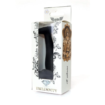Korek analny silikonowy transparentny z diamentem L 10.5 cm