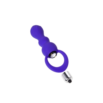 Korek analny wibrujący Curvy ToDo silikonowy fioletowy 14 cm