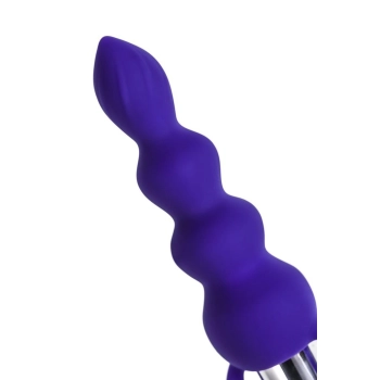Korek analny silikonowy Twisty fioletowy 14 cm