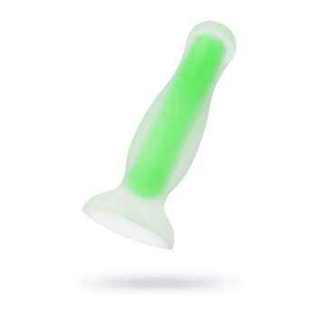 Korek analny Mortimer Glow świecący w ciemności silikonowy 12,5 cm