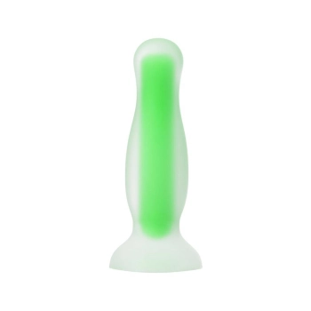 Korek analny Mortimer Glow świecący w ciemności silikonowy 12,5 cm
