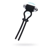 Lasso zaciskowe wibrujące A-Toys czarne silikonowe 14 cm