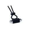 Lasso zaciskowe wibrujące A-Toys czarne silikonowe 14 cm
