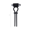 Lasso zaciskowe wibrujące A-Toys czarne silikonowe 14 cm