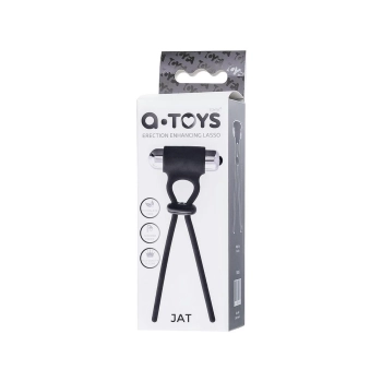 Lasso zaciskowe wibrujące A-Toys czarne silikonowe 14 cm