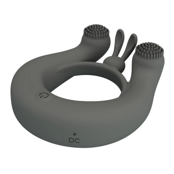 Pierścień wibrujący silikonowy Pretty Love Master Ring 12 trybów pamięci