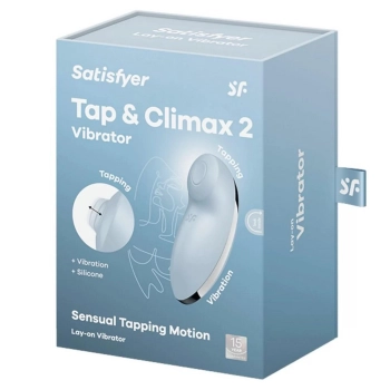 Stymulator łechtaczki z stukaniem Satisfyer Tap Climax 2 niebieski USB