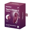 Stymulator łechtaczki Satisfyer Tap Climax 2 czerwony USB