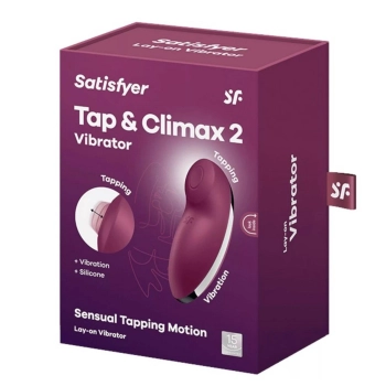 Stymulator łechtaczki Satisfyer Tap Climax 2 czerwony USB