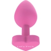 Korek analny silikonowy Lets Fuck ToyJoy różowy 8.5 cm