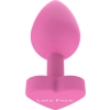 Korek analny silikonowy Lets Fuck ToyJoy różowy 8.5 cm