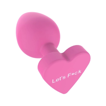 Korek analny silikonowy Lets Fuck ToyJoy różowy 8.5 cm
