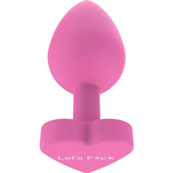 Korek analny silikonowy Lets Fuck ToyJoy różowy 8.5 cm
