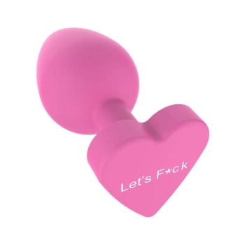 Korek analny silikonowy Lets Fuck ToyJoy różowy 8.5 cm