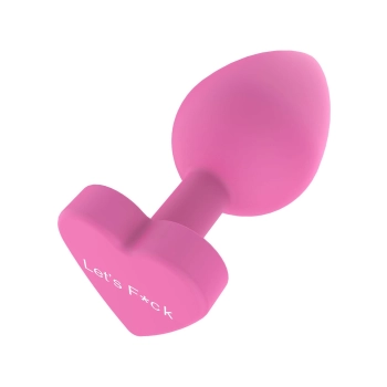 Korek analny silikonowy Lets Fuck ToyJoy różowy 8.5 cm