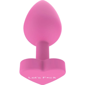 Korek analny silikonowy Lets Fuck ToyJoy różowy 8.5 cm