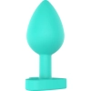 Korek analny silikonowy Twój tyłek jest mój ToyJoy zielony 8.5 cm