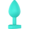 Korek analny silikonowy Twój tyłek jest mój ToyJoy zielony 8.5 cm