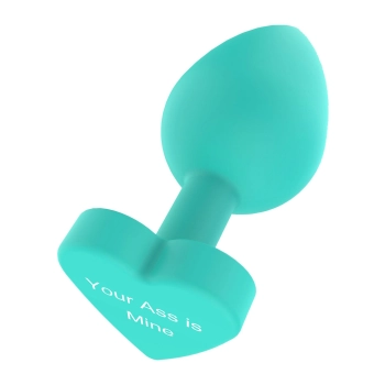 Korek analny silikonowy Twój tyłek jest mój ToyJoy zielony 8.5 cm