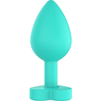 Korek analny silikonowy Twój tyłek jest mój ToyJoy zielony 8.5 cm