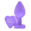 Korek analny silikonowy Secret Entrance ToyJoy fioletowy 8.5 cm