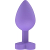 Korek analny silikonowy Secret Entrance ToyJoy fioletowy 8.5 cm