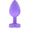 Korek analny silikonowy Secret Entrance ToyJoy fioletowy 8.5 cm