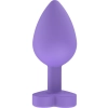 Korek analny silikonowy Secret Entrance ToyJoy fioletowy 8.5 cm