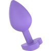 Korek analny silikonowy Secret Entrance ToyJoy fioletowy 8.5 cm