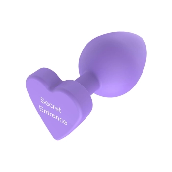 Korek analny silikonowy Secret Entrance ToyJoy fioletowy 8.5 cm