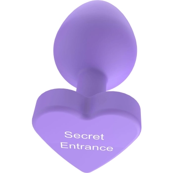 Korek analny silikonowy Secret Entrance ToyJoy fioletowy 8.5 cm