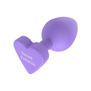 Korek analny silikonowy Secret Entrance ToyJoy fioletowy 8.5 cm
