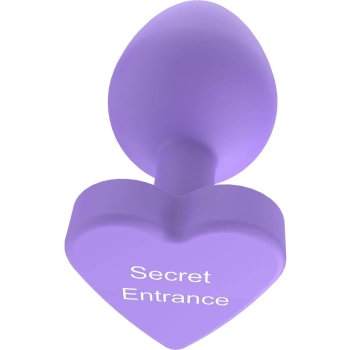 Korek analny silikonowy Secret Entrance ToyJoy fioletowy 8.5 cm